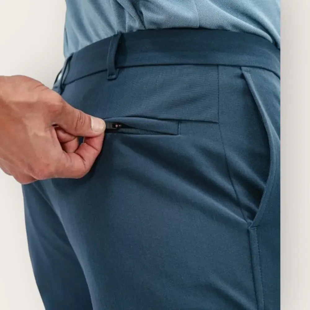 Ministry of Supply Pace Tapered Chinos Pants Size 30 Blue Tech Wrinkle Resistant
